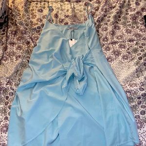 Naked zebra wrap dress